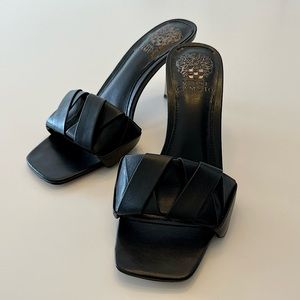 Vince Camuto - Black Woven Heeled Sandal